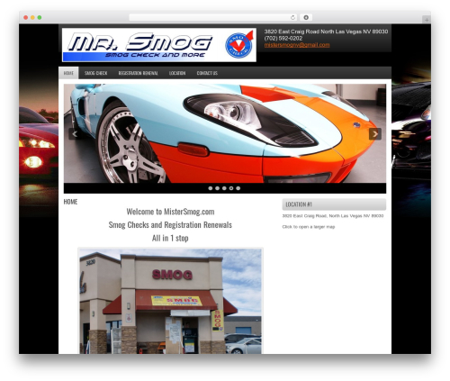 WordPress theme FastCar - mistersmog.com