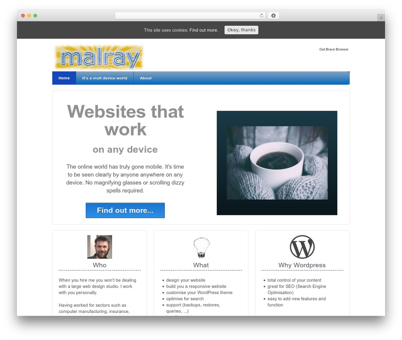 WordPress theme Responsive Child Theme - malray.co.uk
