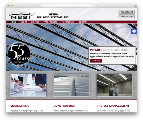 WordPress theme Triggerfish Responsive - metrobuildingsystems.com