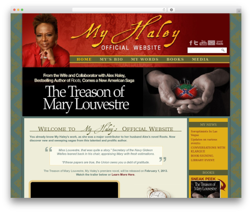 WordPress theme Ureeka - myhaleyauthor.com