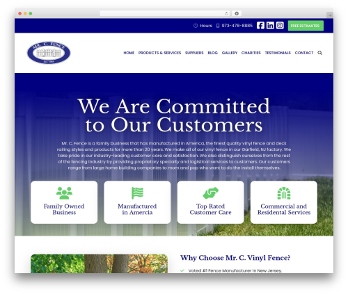WordPress website theme Bootstrap Component Blox - mrcfence.com WordPress website theme Bootstrap Component Blox - mrcfence.com