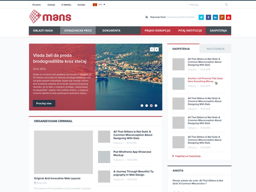 WP theme Mans by ddm marketing & communications