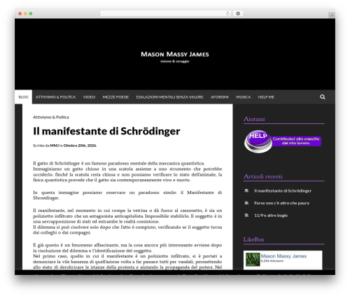 WP theme Simone - masonmassyjames.it/blog