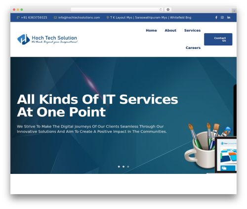 Best WordPress theme Dustrix - hochtechsolutions.com