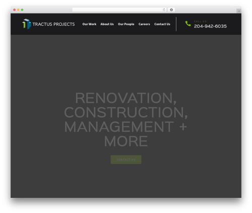 Divi WordPress theme - tractusprojects.com