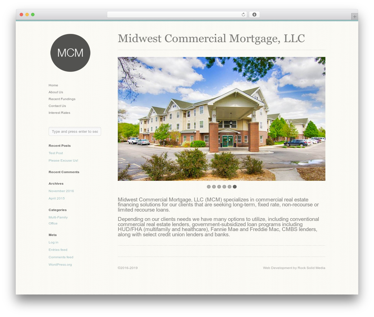 Infinity top WordPress theme - mwcommercial.com