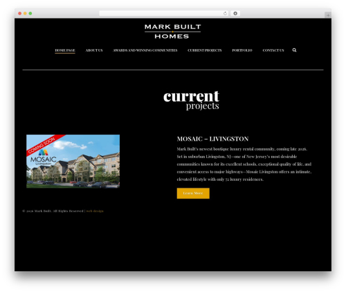 Jupiter theme WordPress - markbuilt.com