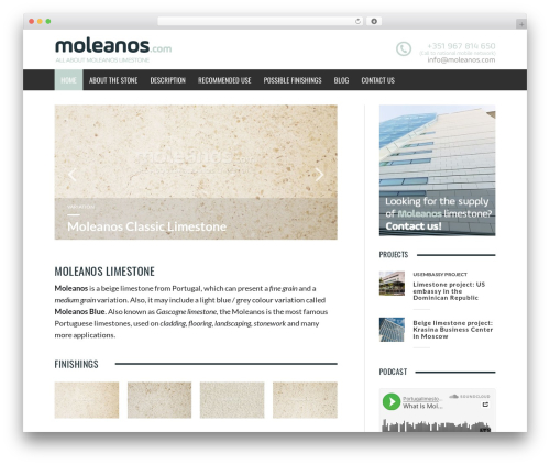 Moleanos best WordPress theme - moleanos.com