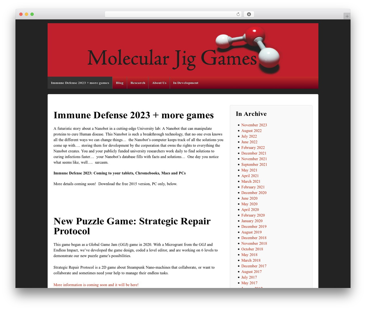 Responsive Pro WordPress theme - molecularjig.com
