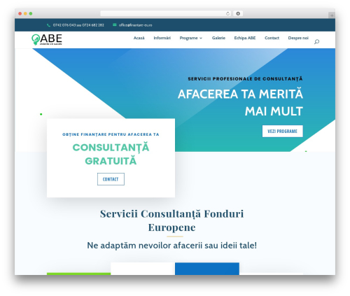 Theme WordPress Divi - finantare-eu.ro