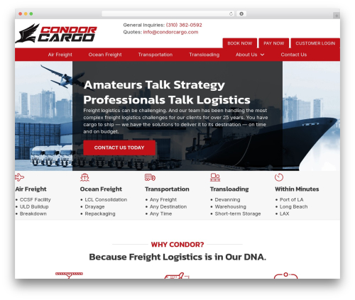Wordpress plugin main WordPress plugin - condorcargo.com