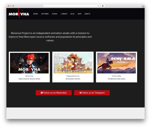 Kinescope WordPress plugin - morevnaproject.org
