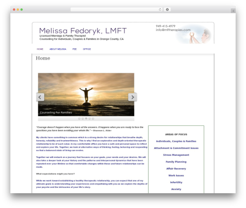 WordPress theme Complexity - mftherapies.com