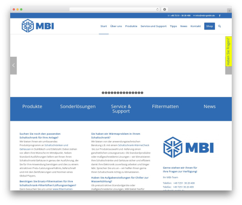 WordPress website theme Enfold - mbi-gmbh.de