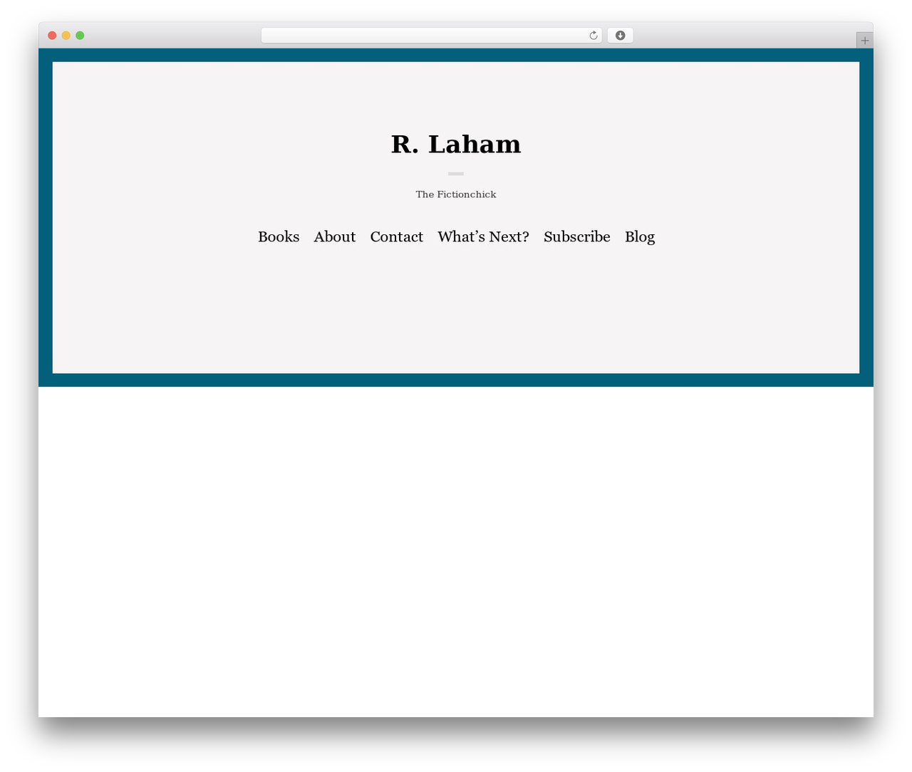 WordPress website theme Preface - fictionchick.com