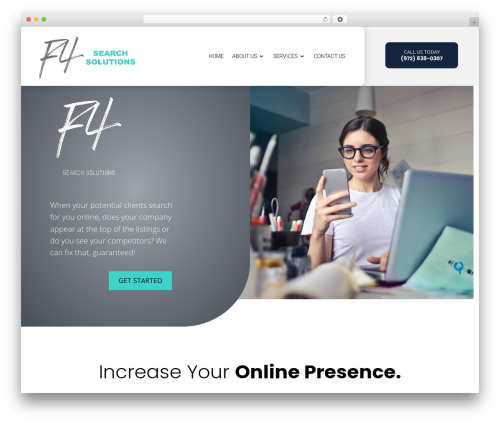 Divi WordPress theme - f4searchsolutions.com
