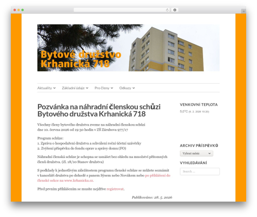 Elucidate WordPress theme - www.krhanicka.cz