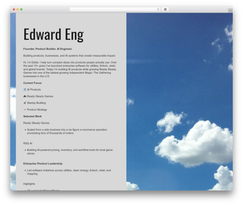 Launch Effect Lite WordPress theme - mistereng.com