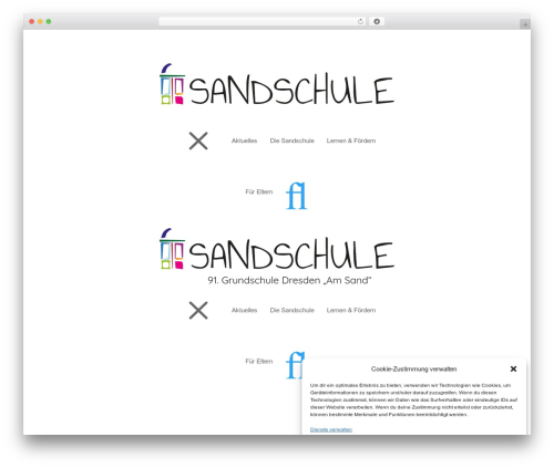 Floating divimenus WordPress plugin - sandschule.de
