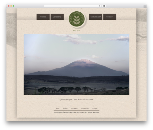 Theme WordPress Mondul - mondulcoffee.com
