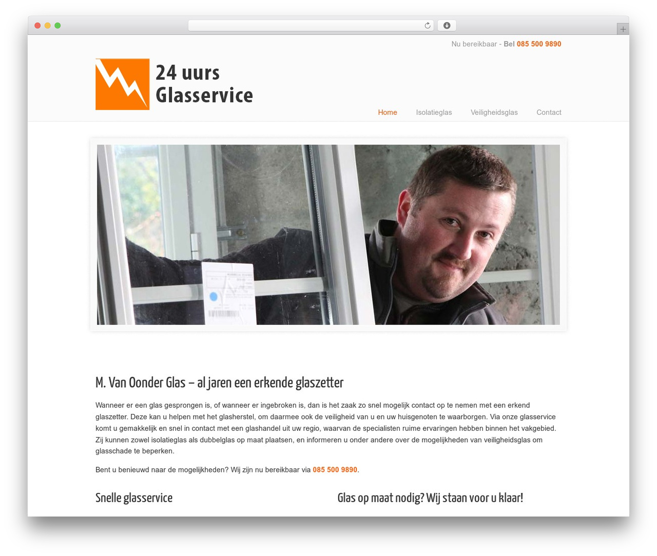 Theme WordPress U-Design - mvoonderglas.nl