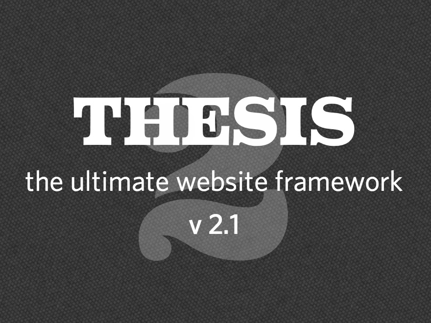 Thesis WordPress theme