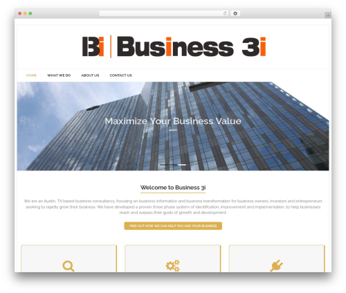 WordPress theme Grow - business3i.com