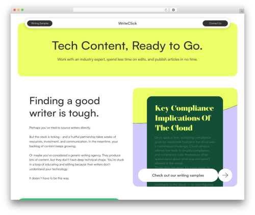WordPress theme Writeclick theme - writeclick.co.il