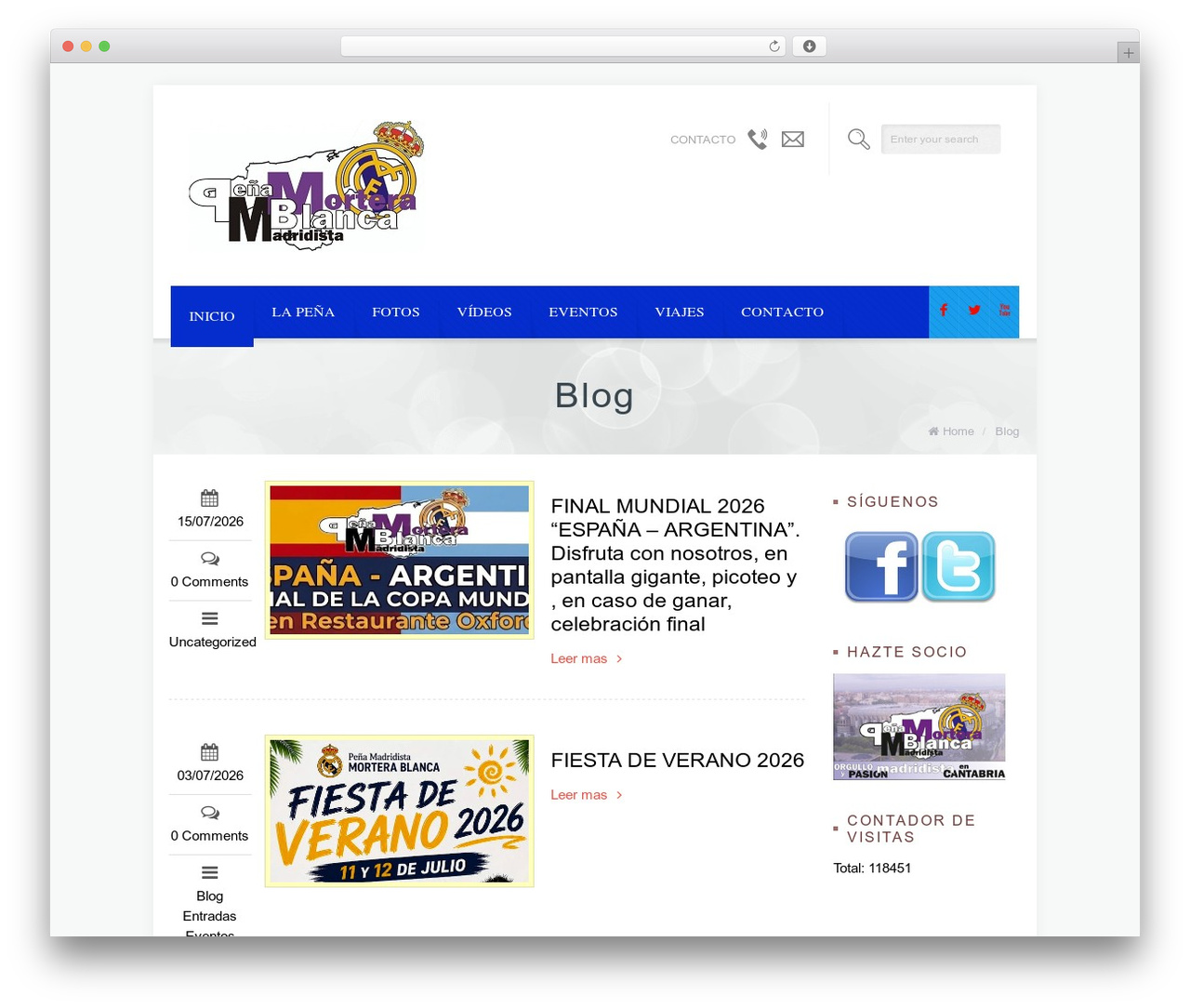 WordPress theme Brandon - morterablanca.com