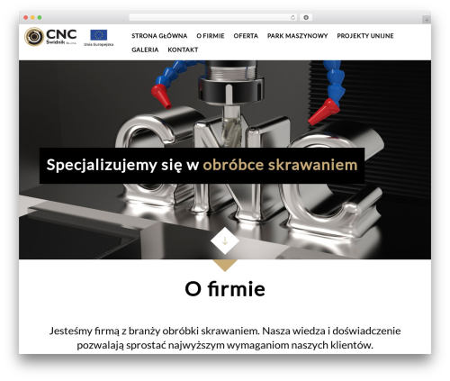 WordPress theme Cherry Framework - cncswidnik.pl