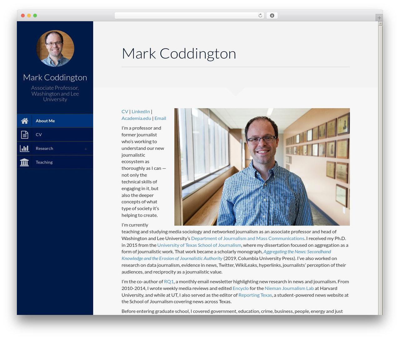WordPress theme Faculty - markcoddington.com WordPress theme Faculty - markcoddington.com