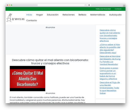 Aitomaticblog WordPress plugin - aranins.es