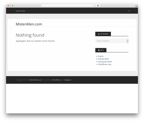 WordPress theme Kepler - misterallen.com