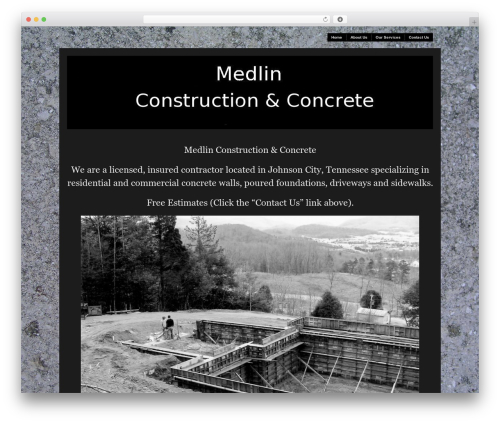 WordPress theme Modularity Lite - medlinconstructionandconcrete.com