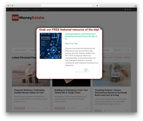 WordPress theme PostBoard - moneyestate.com