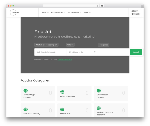 Workscout core WordPress plugin - parttimefinder.com