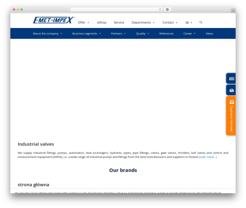 Side menu pro WordPress plugin - emet-impex.com.pl