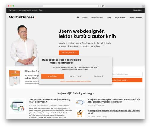 WP theme MD webdesign responsive theme - martindomes.cz