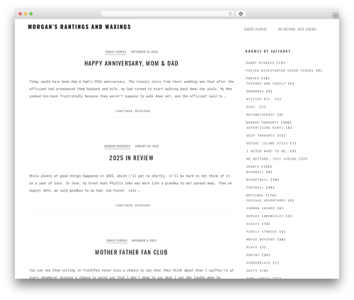SaraLite theme WordPress - morganfoster.com SaraLite theme WordPress - morganfoster.com