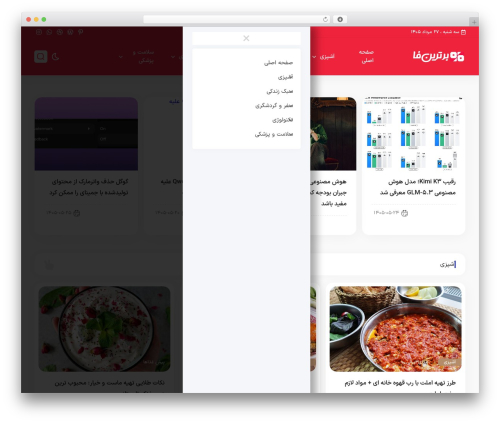 Theme WordPress هاریکا - bartarinfa.ir