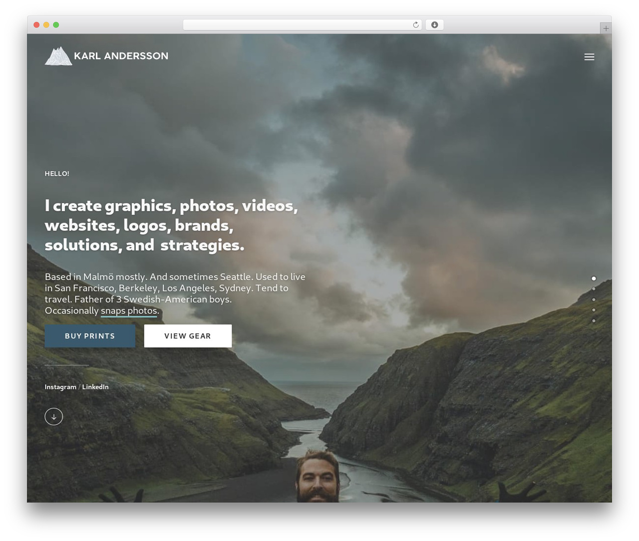 Uncode premium WordPress theme - kandersson.com