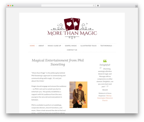 Button WP theme - morethanmagic.co.uk