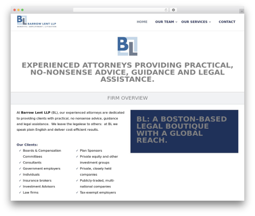 Create WordPress theme - marbarlaw.com