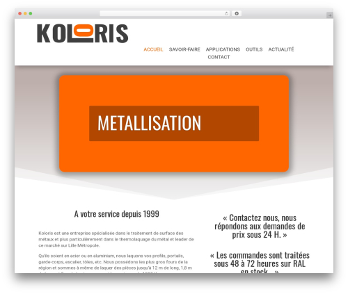 Divi theme WordPress - koloris.fr