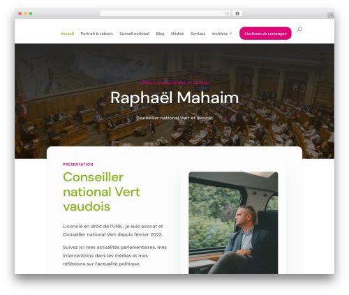 Divi WordPress theme - mahaim.ch