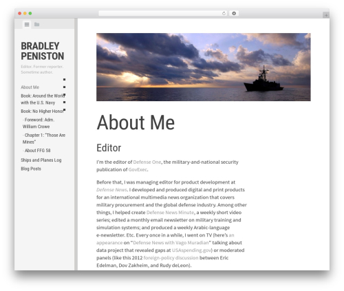 Editor WP theme - navybook.com