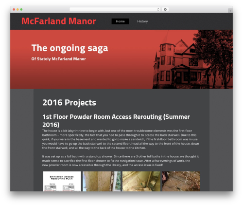 embr theme WordPress - mcfarlandmanor.com