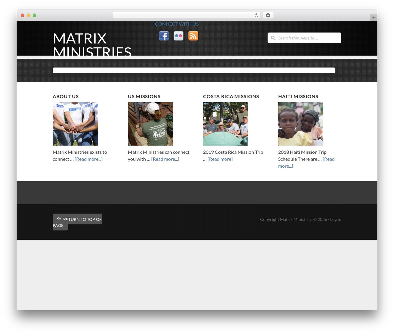Genesis WordPress theme - matrixministries.org