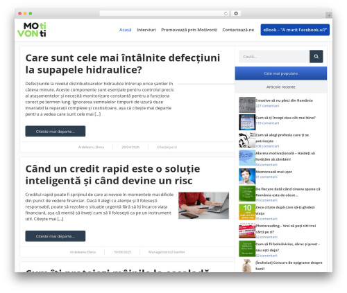 Hello Elementor theme WordPress - motivonti.ro