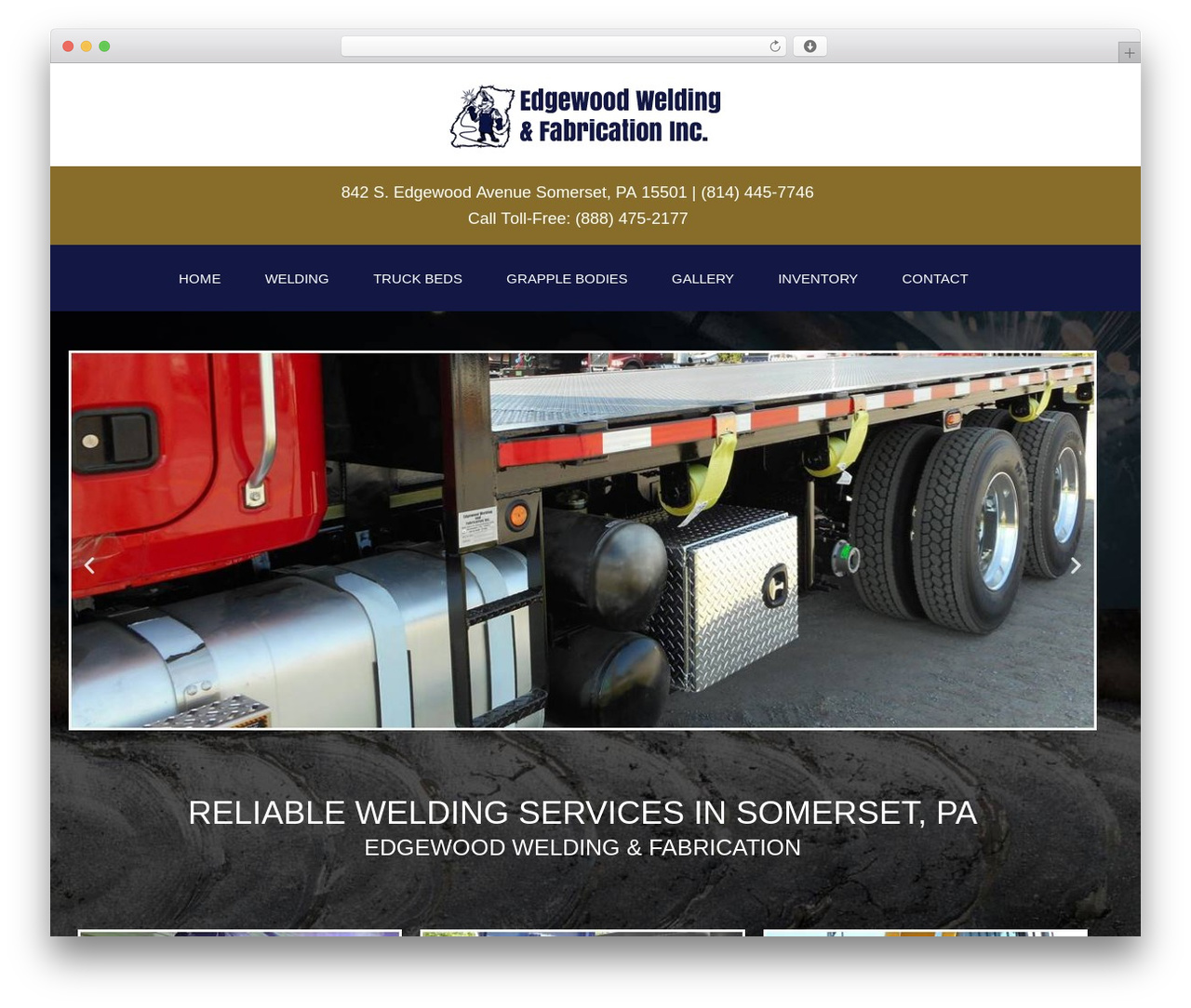 Hello Elementor WordPress theme - edgewoodwelding.com